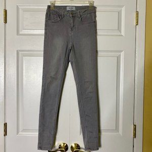 New Look Super Skinny Gray High Rise Jeans